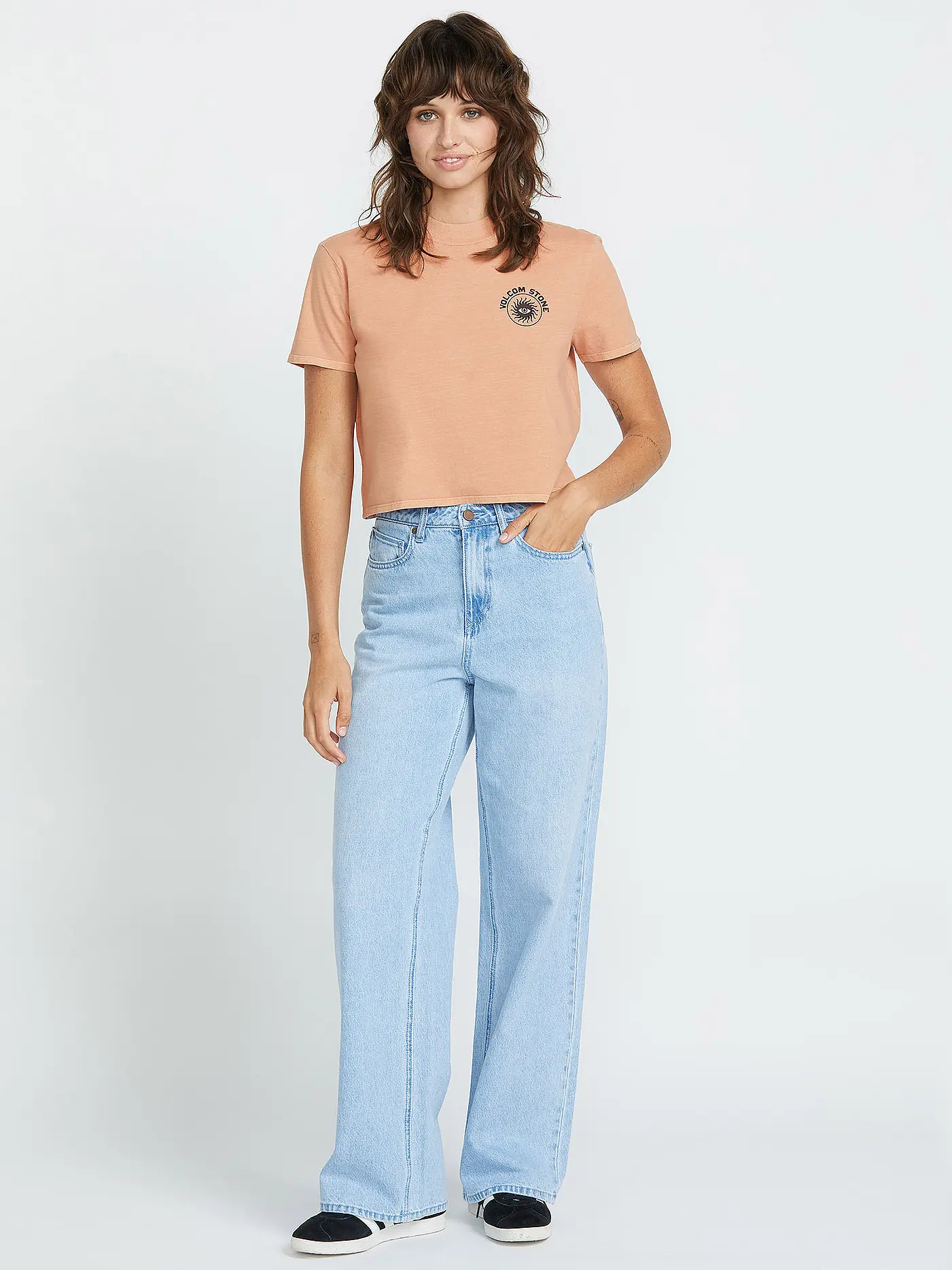 VOLCOM | Damen Beachshirt Dial Crop | 
